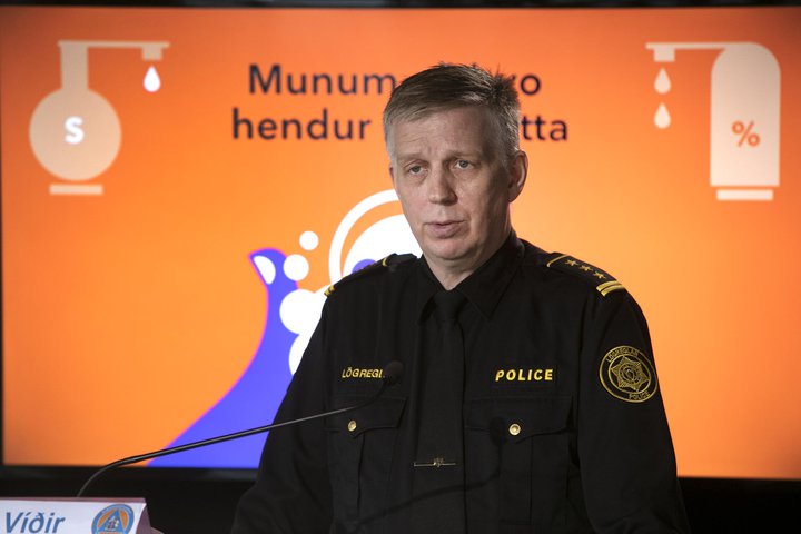 Víðir Reynisson yfirlögregluþjónn.