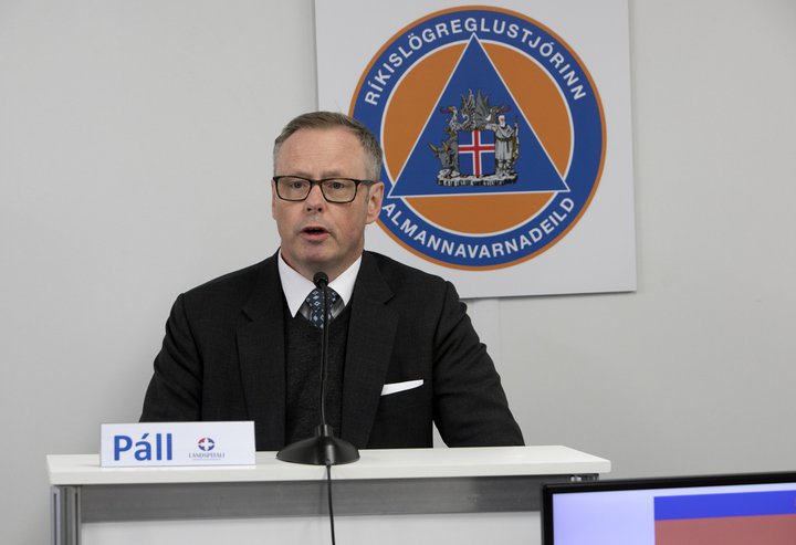 Páll Matthíasson, forstjóri Landspítalans, var til svara á upplýsingafundinum í dag.