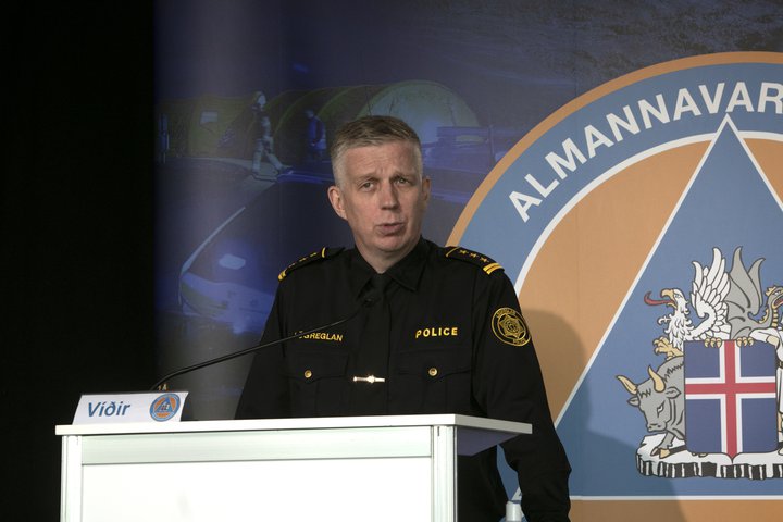 Víðir Reynisson, yfirlögregluþjónn hjá almannavarnadeild ríkislögreglustjóra.