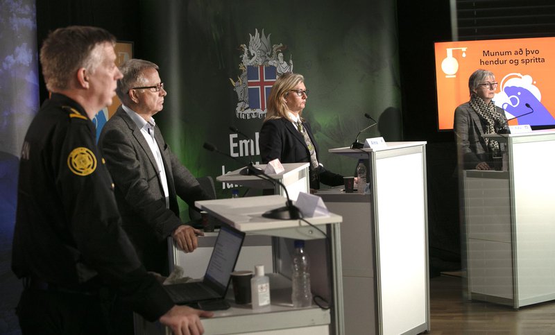 Frá fundi almannavarna í dag. Mynd: Almannavarnir.