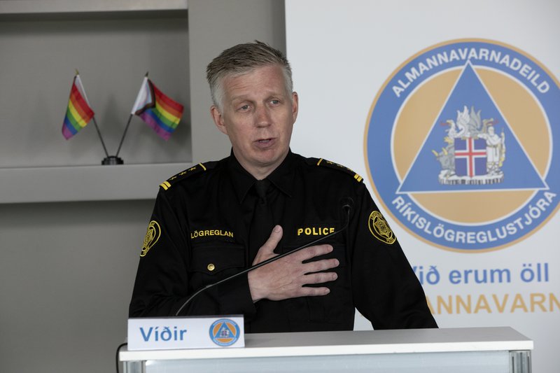 Víðir Reynisson bað okkur um að gleyma ekki gleðinni. Mynd: Lögreglan