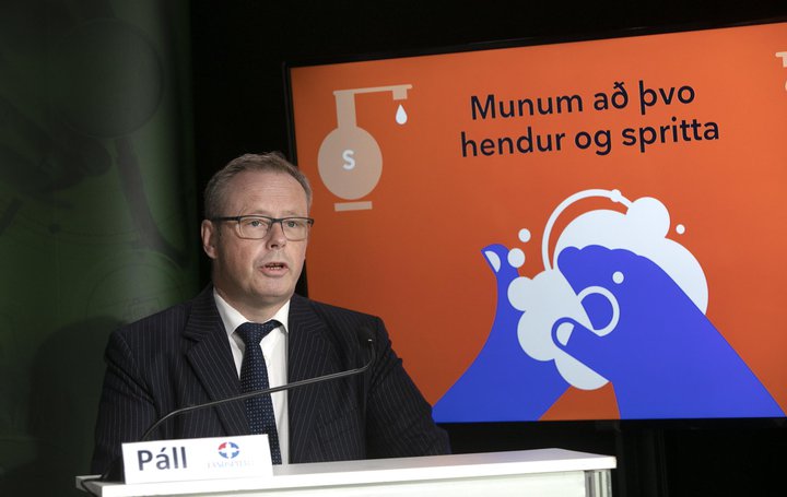 Páll Matthíasson forstjóri Landspítala á fundinum í dag.