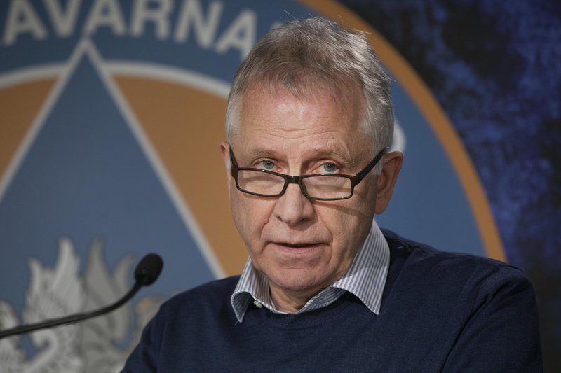 Þórólfur Guðnason á fundinum í dag. Mynd: Almannavarnir