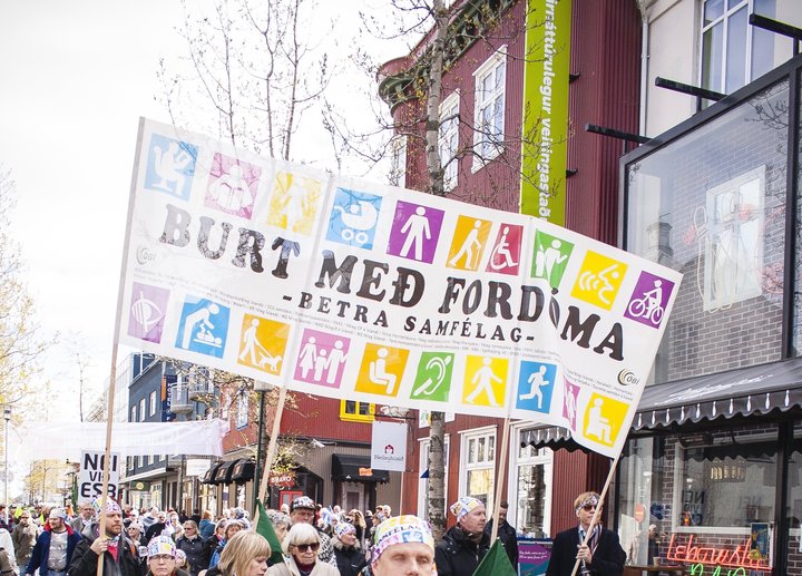 1. maí kröfuganga.