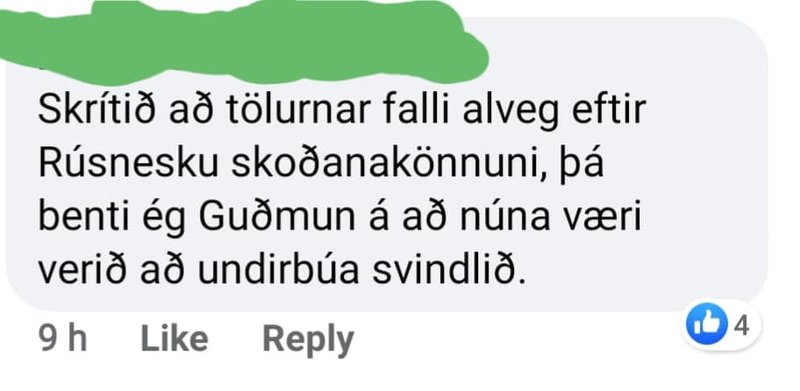 Skjáskot af Facebook.