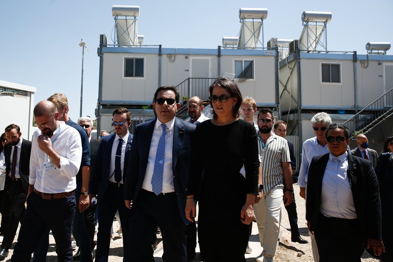 Annalena Baerbock utanríkisráðherra Þýskalands í heimsókn í Grikklandi í sumar. Mynd: EPA