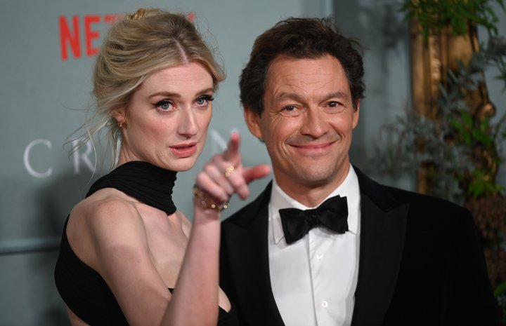 Elizabeth Debicki og Dominic West fara með hlutverk Díönu og Karls í fimmtu seríu The Crown. West þykir helst til heillandi fyrir hlutverk Karls.