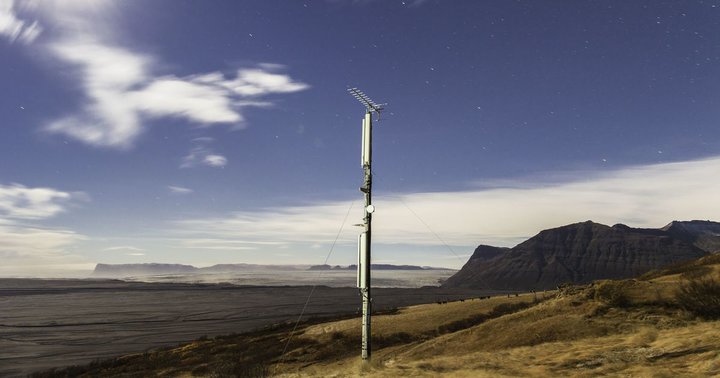 Möstur hjá mílu. Mynd frá Mílu