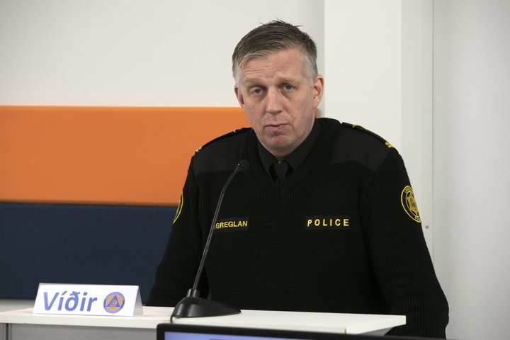 Víðir Reynisson, yfirlögregluþjónn hjá almannavarnadeild ríkislögreglustjóra.