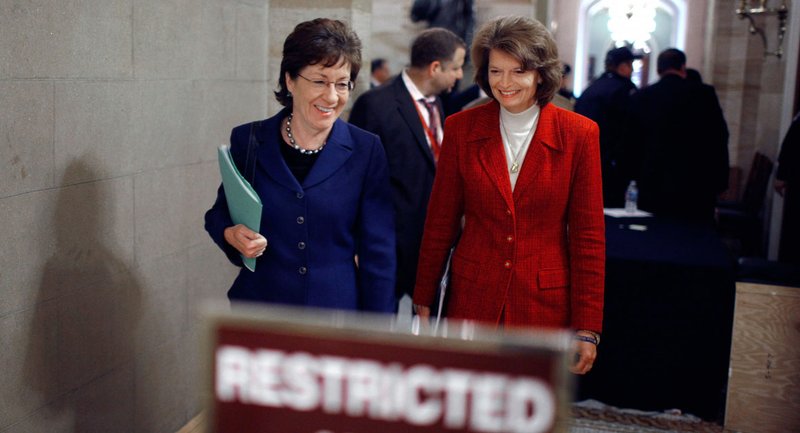 Murkowski og Collins hafa staðið í ströngu á Bandaríkjaþingi, vegna andstöðu sinnar við áform Trumps forseta í heilbrigðismálum.