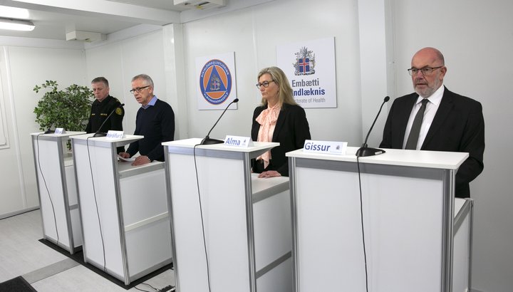 Fundur almannavarnir COVID-19 Mynd: Júlíus Sigurjónsson