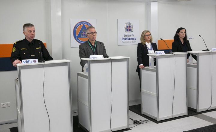 Upplýsingafundur almannavarna í dag.