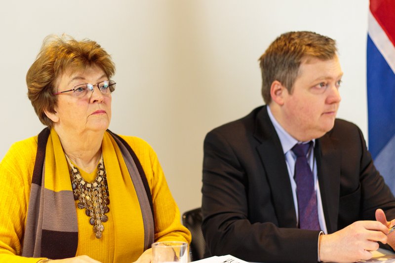 Sigrún Magnúsdóttir og Sigmundur Davíð Gunnlaugsson.