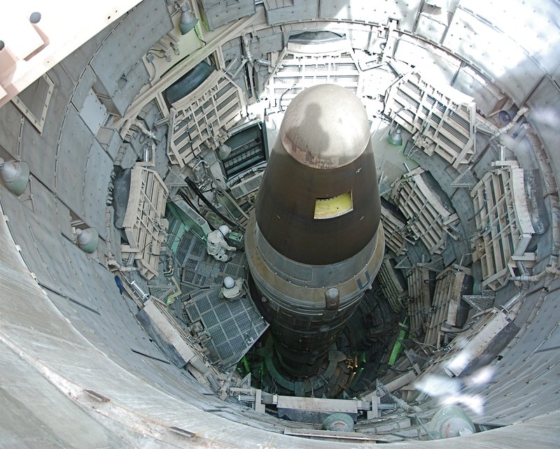 Titan kjarnorkueldflaug neðanjarðarskotpalli í Arizona eyðimörkinni.