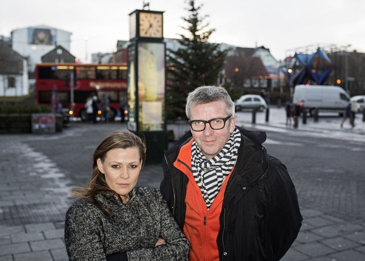 Þóra Tómasdóttir og Gunnar Smári Egilsson ritstýra Fréttatímanum.