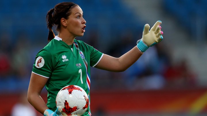 Guðbjörg Gunnarsdóttir er markvörður Íslands.