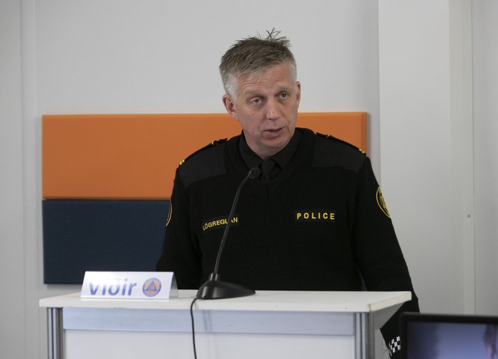 Víðir Reynisson, yfirlögregluþjónn hjá almannavarnadeild ríkislögreglustjóra.