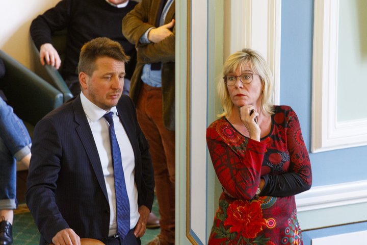Guðlaugur Þór Þórðarson og Vigdís Hauksdóttir kynntu skýrsluna á mánudag. 