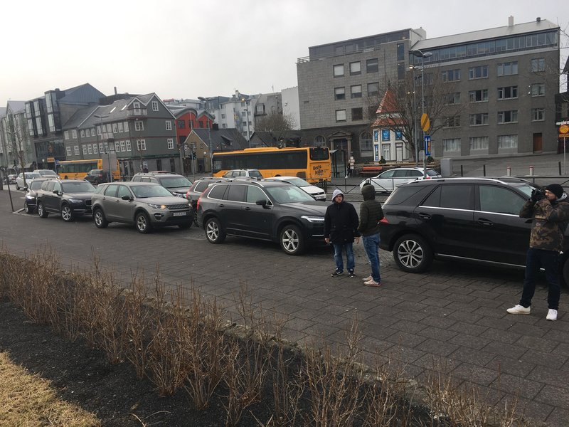 Ríkisstjórnin fundar nú í stjórnarráðinu vegna Rússlands. Mynd: Bára Huld Beck.