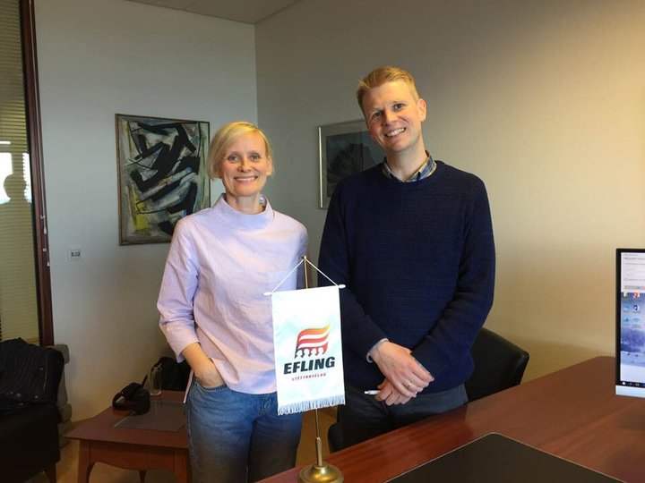 Sólveig Anna Jónsdóttir og Viðar Þorsteinsson.