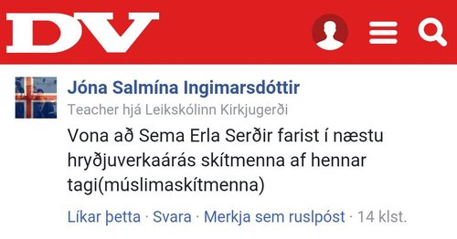 Ummælin sem um ræðir.