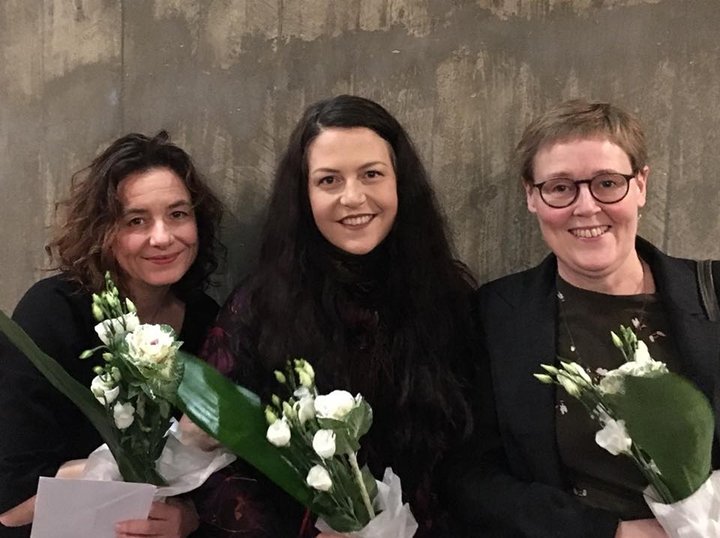 Auður Jónsdóttir, Bára Huld Beck og Steinunn Stefánsdóttir, höfundar Þjáningarfrelsisins