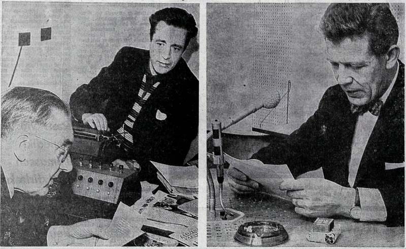 Þulir að störfum.