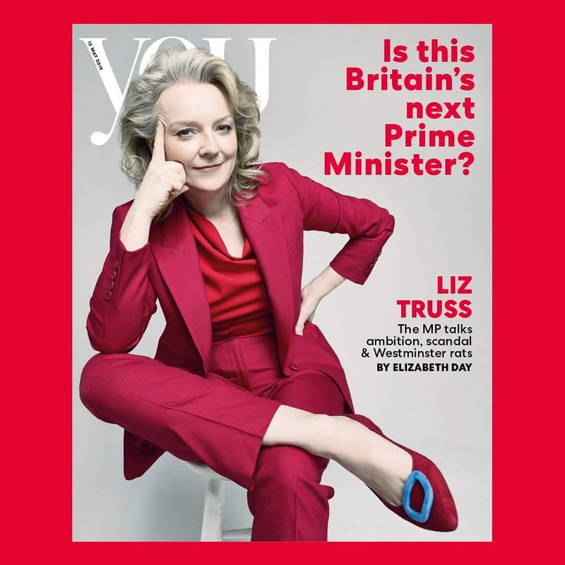 Liz Truss lýsti fyrst yfir áhuga á að verða forsætisráðherra í viðtali við You Magazine í maí 2019. Mynd: Instagram