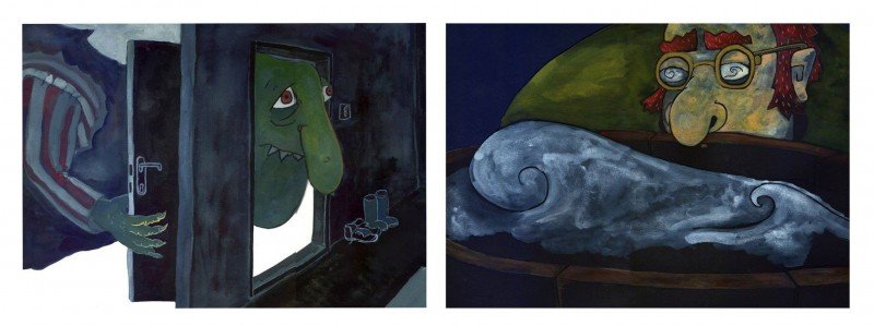 Myndir úr bókinni.