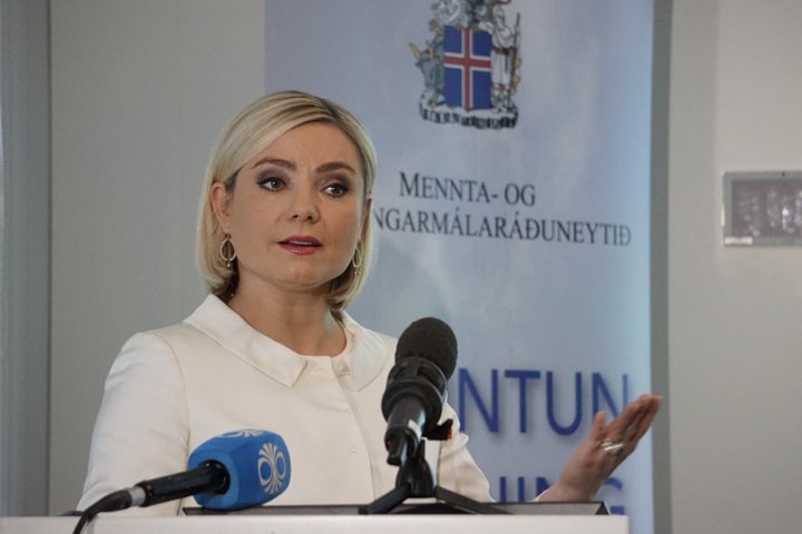 Lilja Alfreðsdóttir, mennta- og menningarmálaráðherra.