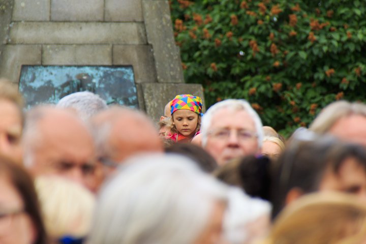 Áhorfandi á Austurvelli