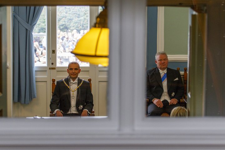 Guðni Th Jóhannesson og Sigurður Ingi Jóhannsson