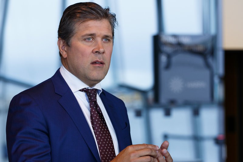 Bjarni Benediktsson hefur verið formaður Sjálfstæðisflokksins síðan 2009 þegar hann tók við af Geir H. Haarde.