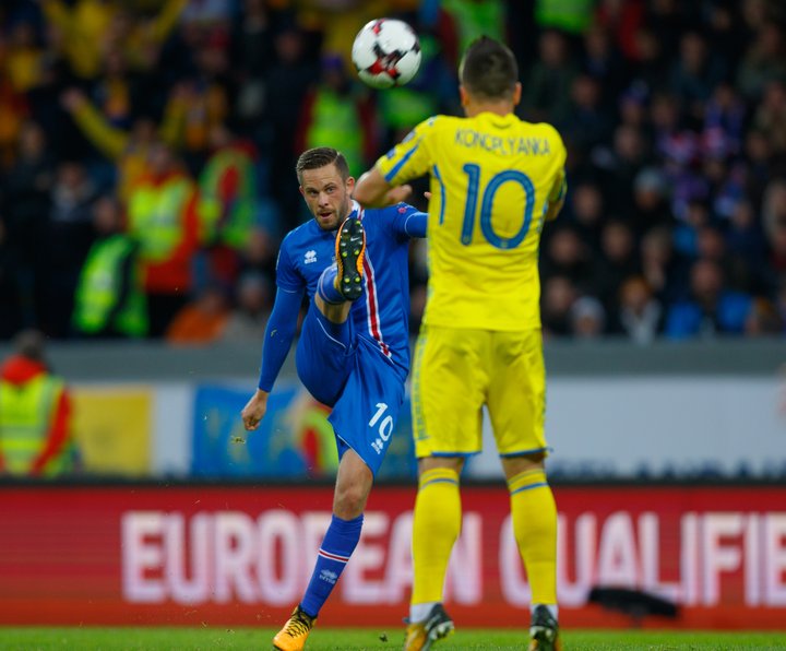 Gylfi Sigurðsson skoraði tvívegis í kvöld.