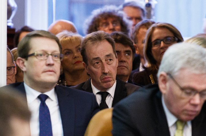 Markús Sigurbjörnsson hæstaréttardómari við þingsetningu í dag.