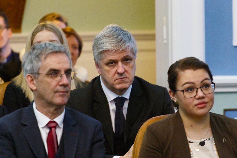 Benedikt Jóhannesson, formaður Viðreisnar, sagði djúpstæðan ágreining hafa verið milli flokkanna í mikilvægum málaflokkum. Viðræðurnar hafi þó verið góðar. Mynd: Birgir.