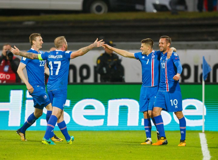 7DM_5322_raw_170905.jpg Ísland - Úkraína HM2018 knattspyrna fótbolti Gylfi Þór Sigurðsson fagn mark