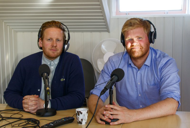 Árni Helgason og Grétar Theodórsson í Hisminu