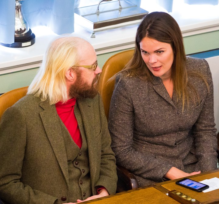 Óttarr Proppé, formaður Bjartrar framtíðar, og Björt Ólafsdóttir.