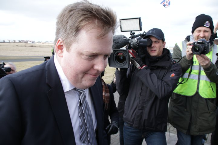 Sigmundur Davíð Gunnlaugsson, formaður Framsóknarflokksins og fyrrverandi forsætisráðherra.