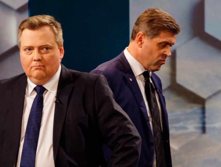 Sigmundur Davíð Gunnlaugsson og Bjarni Benediktsson leiddu saman ríkisstjórn á árunum 2013-2016. Þeim greinir nú mjög á um hvernig sú ríkisstjórn fór með málefni þriðja orkupakkans.