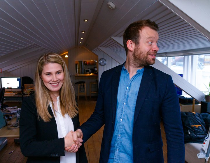 Fanney Birna Jónsdóttir, nýr aðstoðarritstjóri Kjarnans, og Þórður Snær Júlíusson, ritstjóri miðilsins.