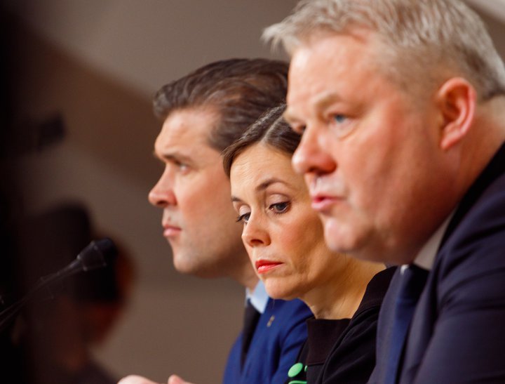Bjarni Benediktsson Katrín Jakobsdóttir forsætisráðherra Sigurður Ingi Jóhannsson
