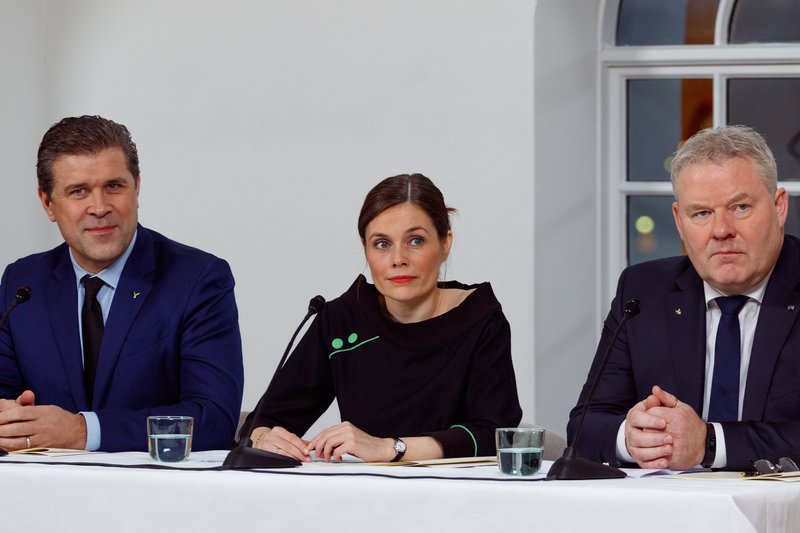 Bjarni Benediktsson, Katrín Jakobsdóttir, Sigurður Ingi Jóhannsson