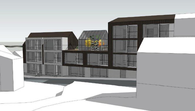 Svona sjá hönnuðirnir útlit neðsta hluta Bræðraborgarstígsins fyrir sér. Mynd: Yrki