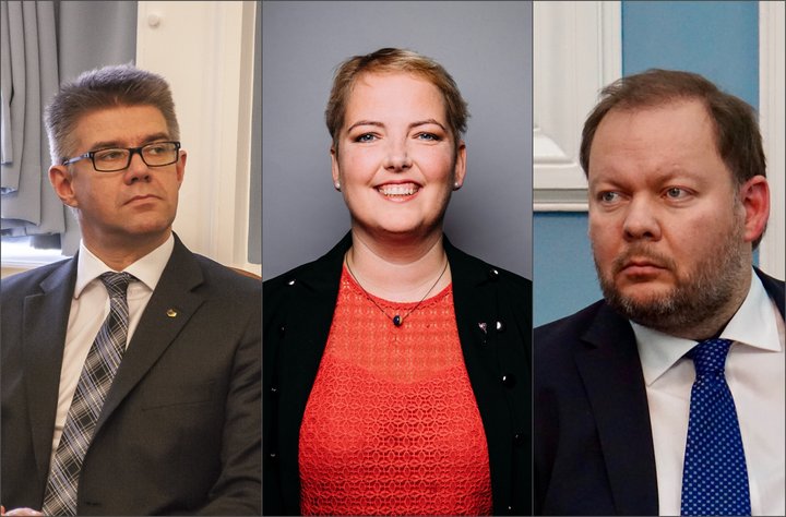 Gunnar Bragi Sveinsson, Albertína Friðbjörg Elíasdóttir, Bergþór Ólason.