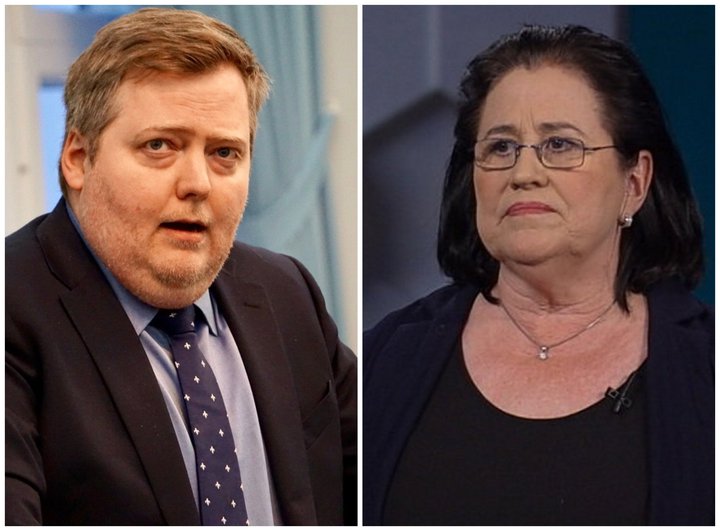 Sigmundur Davíð Gunnlaugsson og Inga Sæland.