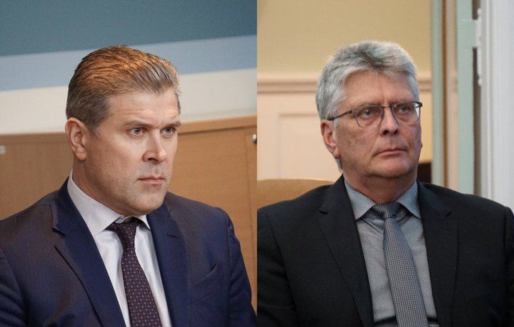 Bjarni og Guðmundur Ingi ræddu fátækt í óundirbúnum fyrirspurnatíma á Alþingi í dag.