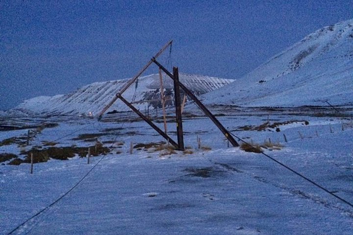 Kerfið á Vestfjörðum er viðkvæmt fyrir veðri og vindum.