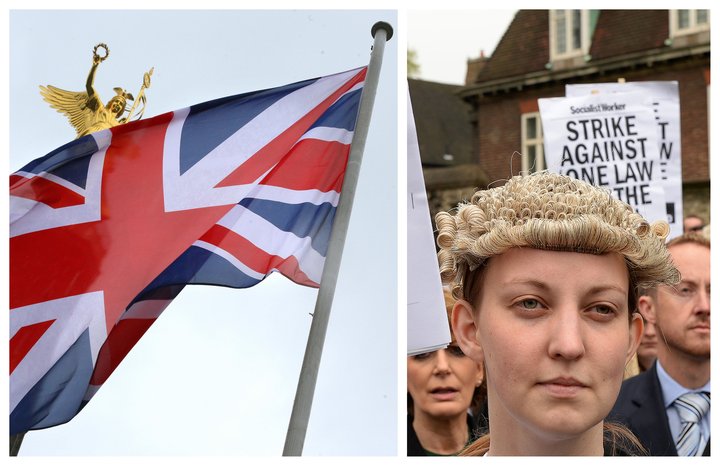 Breski fáninn og mótmæli lögfræðinga